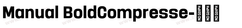 Manual BoldCompresse字体转换